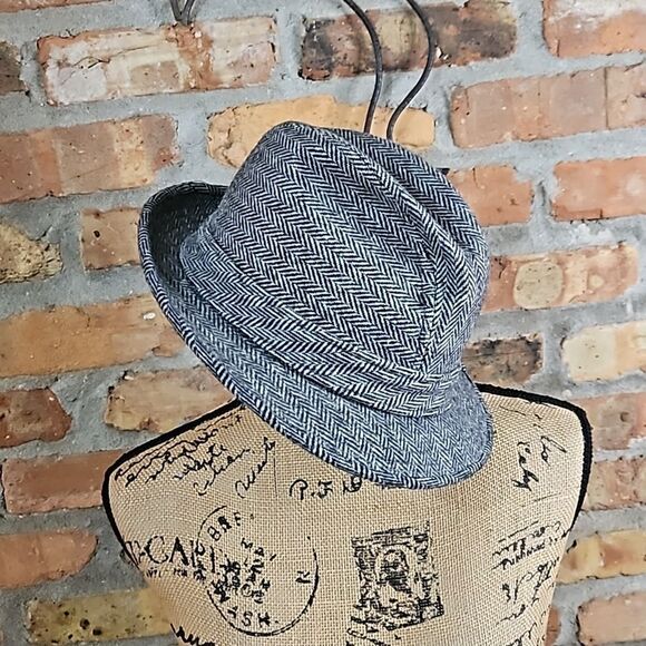 Men's Herringbone Fedora size Medium - Picture 2 of 10